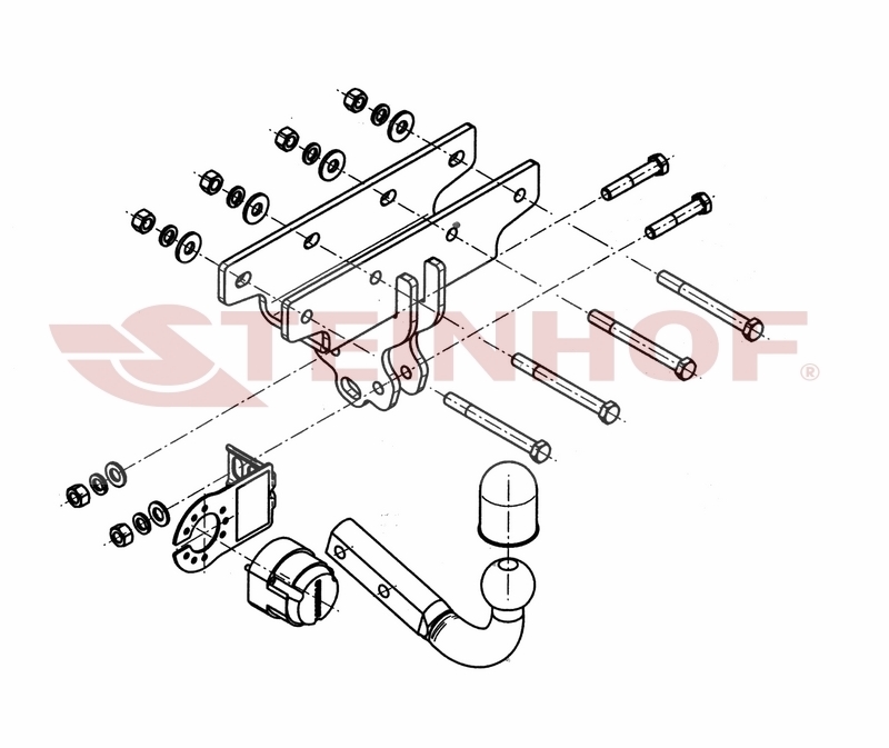 Vlečna kljuka Jeep Wrangler - (JK) - od 04/2007 do 2018